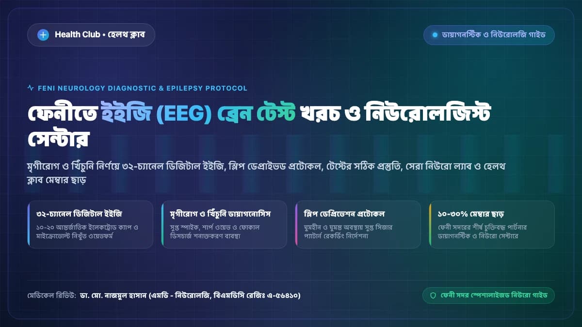 ফেনীতে ইইজি ব্রেন টেস্টের খরচ, প্রস্তুতি ও নিউরোলজি সেন্টার